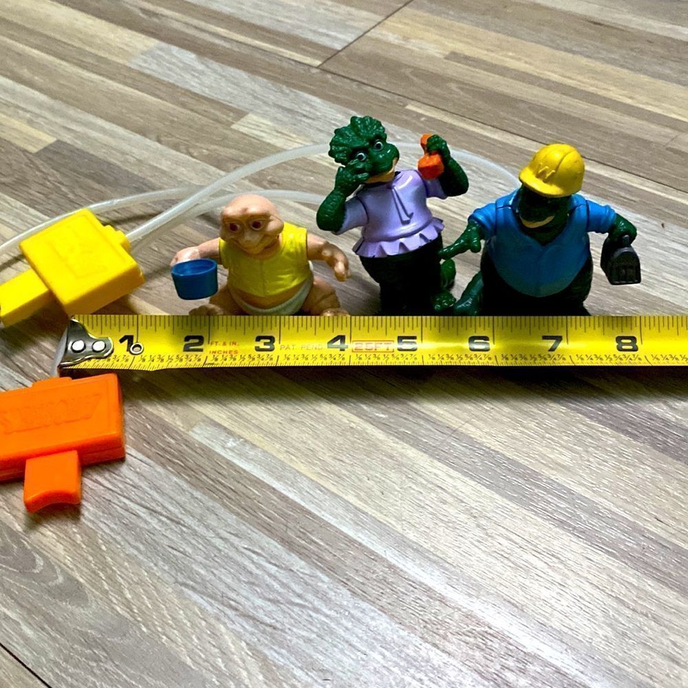 Disney 90s vintage Dinosaur cartoon figures air pump action McDonald’s toys - Picture 6 of 7